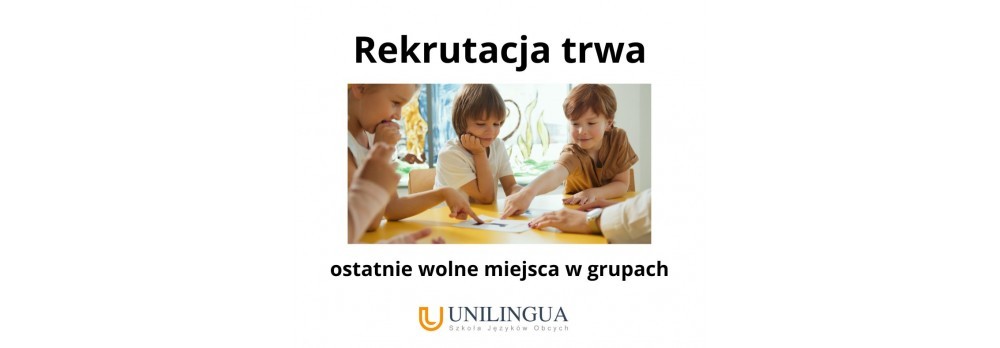 Wolne miejsca na zajeciach z jezyka angielskiego