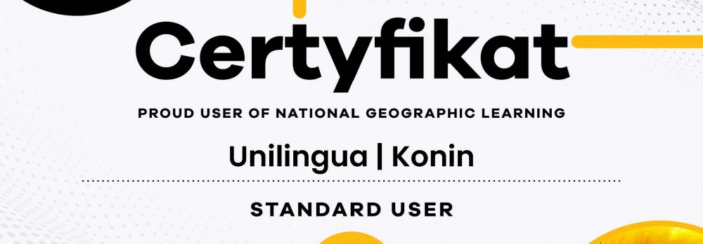 Jesteśmy Proud User of National Geographic Learning! 
