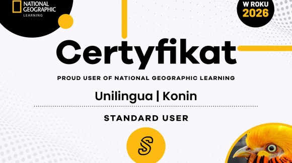 Jesteśmy Proud User of National Geographic Learning! 