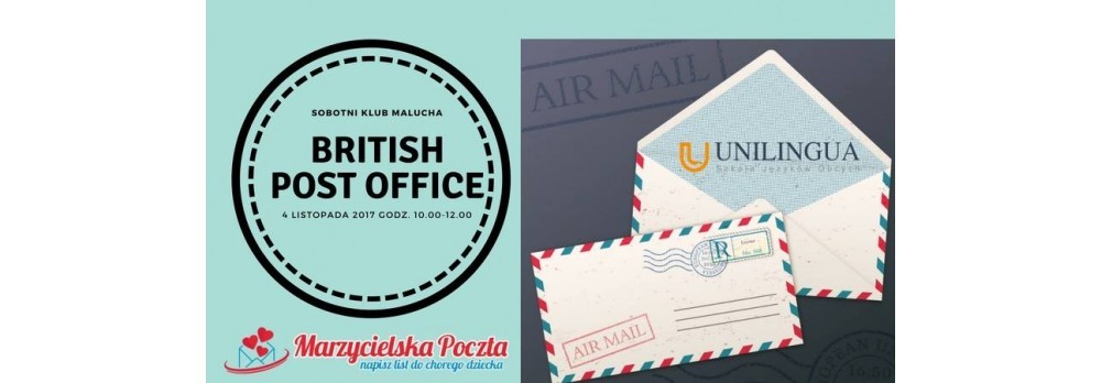 Sobotnik Klub Malucha 4.11 -  British Post Office